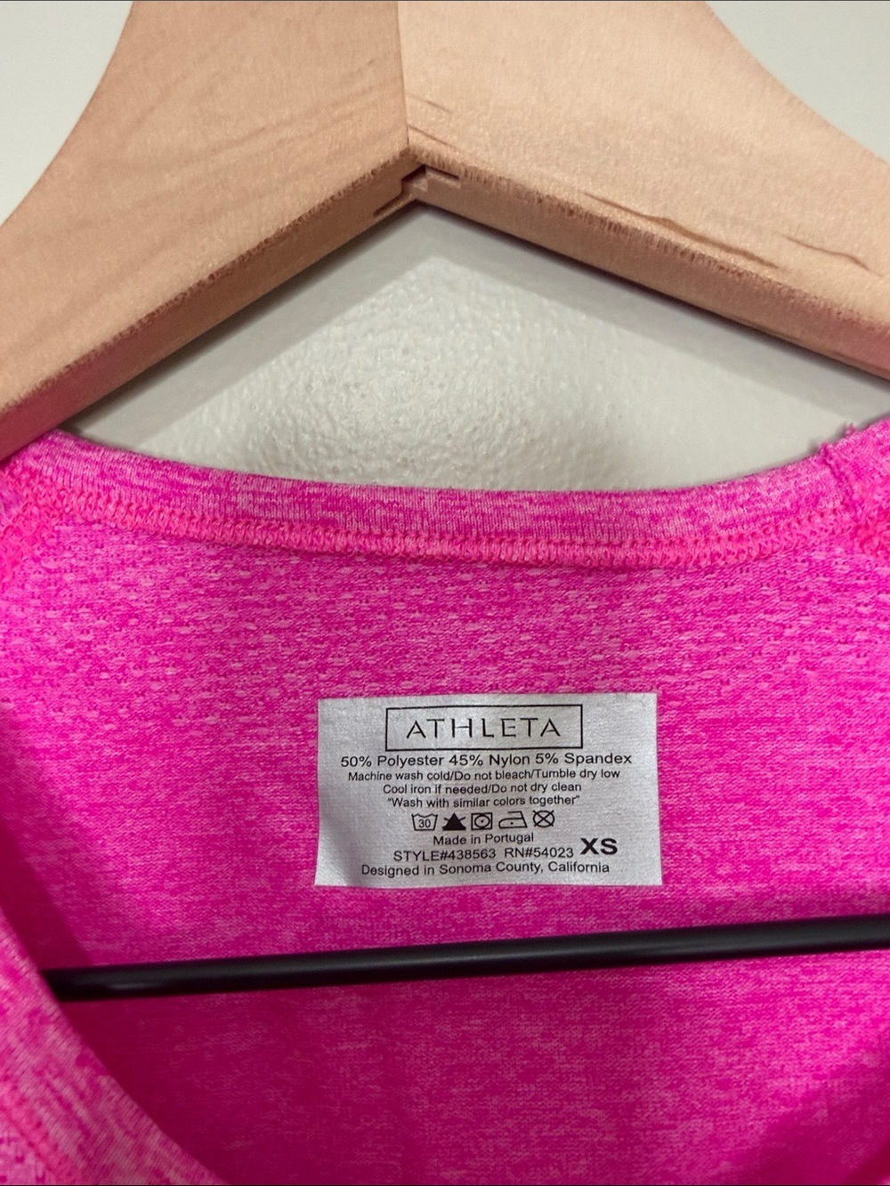 Athleta Women’s Pink Short Sleeve Top XS - Picture 4 of 5